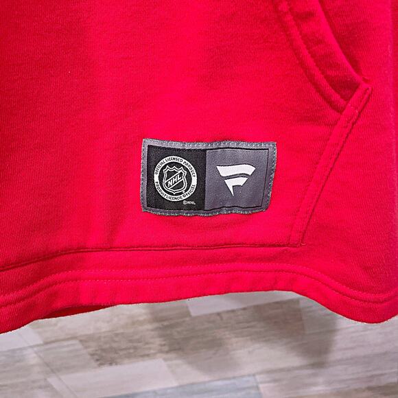 CAROLINA HURRICANES Lace Up Ice Hockey Hoodie Sweatshirt Red Black NHL Mens XXL - Picture 4 of 8